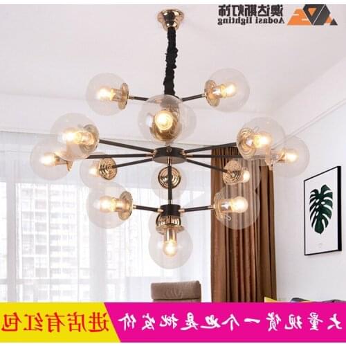 Modern led glass ball pendant light industrial lamp luminaria pendente commercial lighting pendant lights dining room