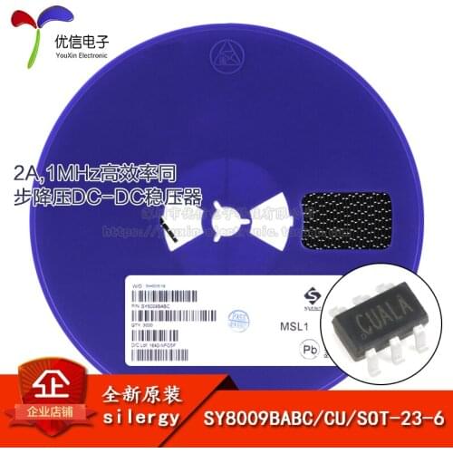 SY8009BABC genuine original screen CU SOT-23-6 synchronous buck DC-DC regulator