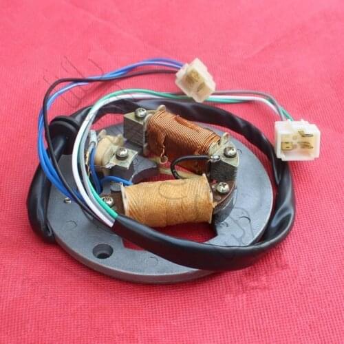 Motorcycle Scooter Inner Rotor Kit Ignition Stator Magneto Coil With Plate For Yamaha YB100 YB 100