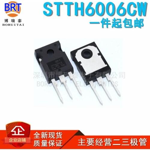 10pcs/lot STTH6003CW STTH6003 TO-247 Fast Recovery Diode 300V 60A new original Immediate delivery