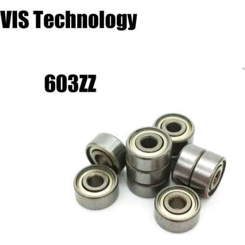 10pcs P6 603ZZ Deep groove ball bearing for 5mm shaft UM2 RepRap 3D printer parts X Y axis