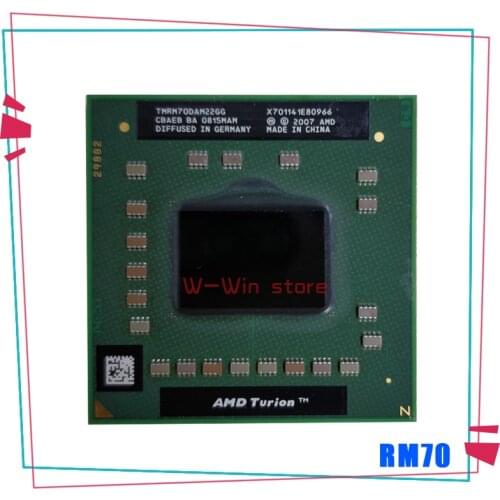 AMD Turion 64 X2 Mobile technology RM-70 RM 70 RM70 2.0 GHz Dual-Core Dual-Thread CPU Processor TMRM70DAM22GG Socket S1
