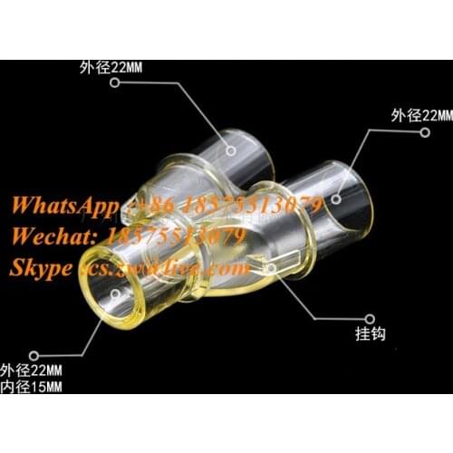 Taiwan Imported Anesthesia Machine Breathing Y-type Three-Way Joint Three-Pronged Joint Three-way Tube Reuse