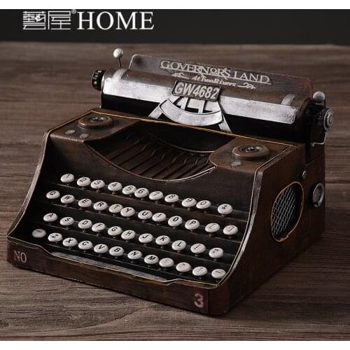 Free shipping Vintage old typewriter home decoration crafts model props soft decoration
