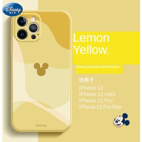 Disney for iphone12 mobile phone case for iphone12Pro/12promax color silicone Mickey Minnie mobile phone cover phone accessories