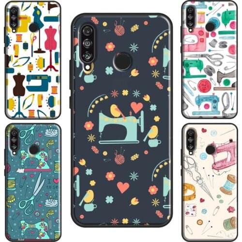 Vintage Sewing Machines Case For Huawei P30 Lite P20 P40 P Smart Y6 Y7 2019 Nova 5T Honor 8A 8X 9X 10i 20 Pro
