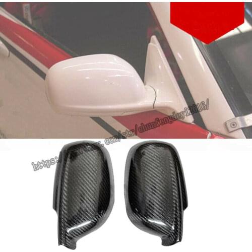 For Nissan GTR R34 1999-2002 Real carbon fiber Look Side Door Mirror Cover 2pcs