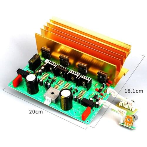 Dual AC24-30V 1943+5200 500W Subwoofer Speaker Mono Power Amplifier Board w/Delay Relay Protection