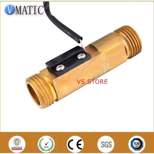 High Quality VCB668-1A Golden Brass Electronic Mini Water Heater Flow Switch