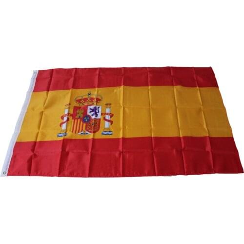 90*150cm Spanish flag No. 4 polyester flag 3*5ft spot wholesale
