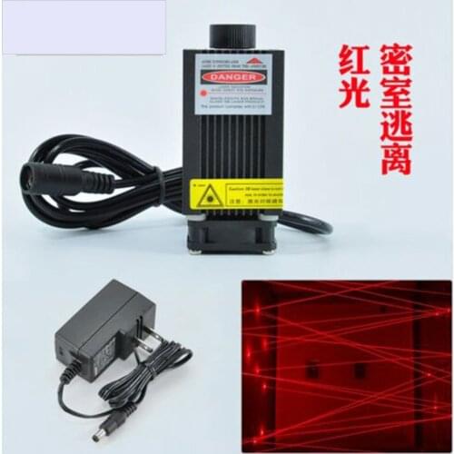 Focusable 650nm 660nm 200mw Red Dot Laser Diode Module w 12V Adapter Room Escape