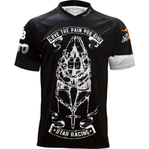 Hot Sale RPET Quick Dry Breathable Short Sleeve Mountain Bike Motorcycle NEW Racing Downhill Jersey