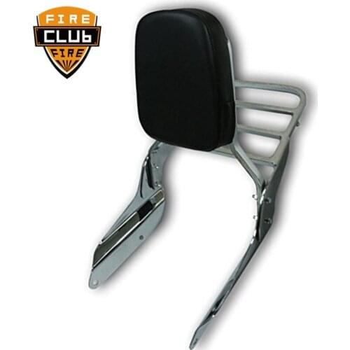 Sissy Bar w/ Rear Passenger Cushion Pad Kit Holder Saddlebag Cargo Shelf Backres For Honda VF 750 VF 250 For Magna 1994-2003