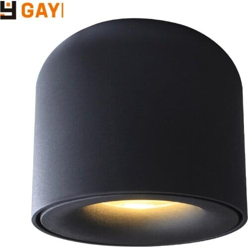 GAOYI ROUND LED Downlight COB Spot light for Living room Bedroom Kitchen Bathroom Corridor AC 90v-260v Surface Mounted Downlight