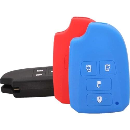 Kutery 10PCS Remote Coloful Silicone Car Key Cover Case For TOYOTA Yaris Camry Corolla Vios Crown Mark Protection Replacement