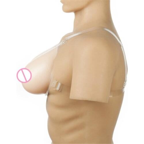 Fashion 1200g/pair Beige Silicone Artificial Fake Boobs Breast Forms Mastectomy Crossdresser Breasts Drag Queen Shemale Handmade