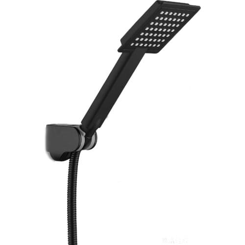 3 Function Luxury Black Shower Head Removable Hand Held Rainfall Spray Shower Head Set For Bathroom Matte Black TH912