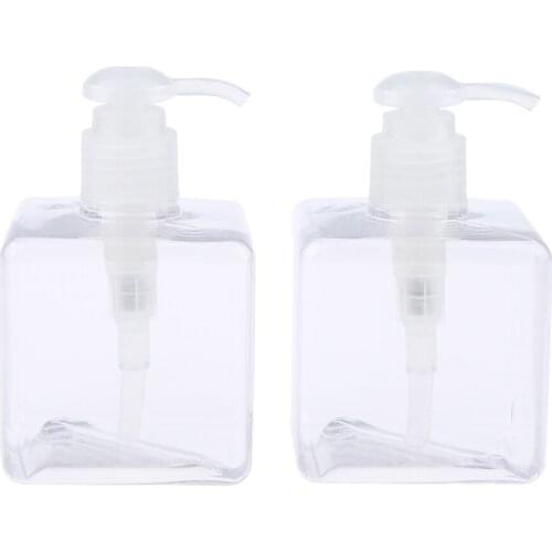 New 250ML Lotion Pump Bottle Makeup Shampoo Soap Gel Travel Dispenser 2pcs
