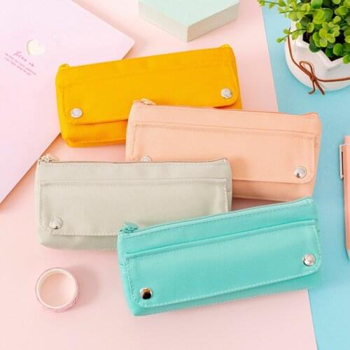 Portable Pencil Case Oxford Cloth Stationery Organizer Storage Case Pencil Bag Pen Holder Pen Organizer Storage Pouch Pen Case