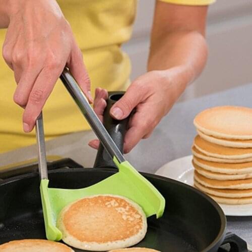 Practical 2-in-1 Kitchen Spatula Pliers Smart Conjoined Food Clip Multifunctional Silicone Clip Multifunctional Kitchen Tool