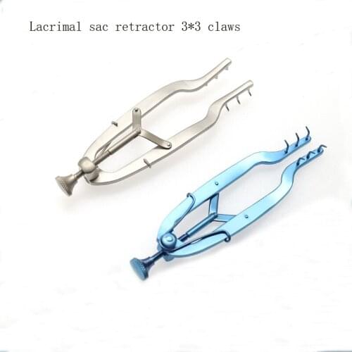 Lacrimal Aac Retractor Ophthalmology Microscopic High-Quality Stainless Steel Titanium Alloy American 3*3 Claws Adjustable