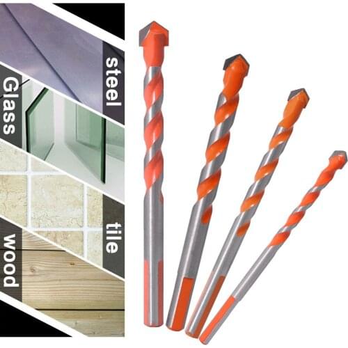 Threaded Triangle Tungsten Steel WallTile Concrete Drilling Bit Household Marble Overlord Drill Glass Tile Punch Hole Opener