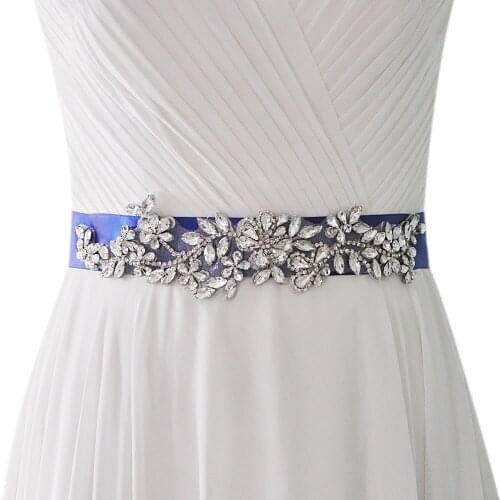 Wedding Sash Bridal Belt Rhinestone Wedding Belt Crystal wedding dress Sash For Wedding Party dress accessories cinturon novia