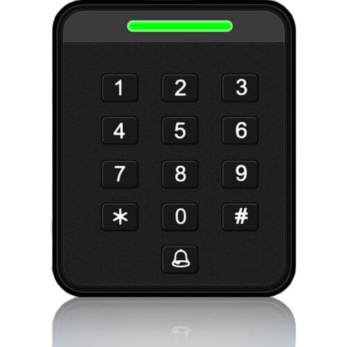 ZK EM MF Card Reader 125KHz 13.56MHz RFID Access Control Keypad Kits Standalone Door Access Control System Door Lock