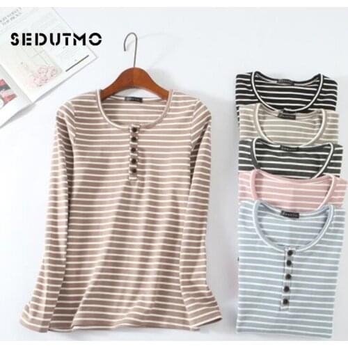 Женские полосатые футболки SEDUTMO China At AliExpress
