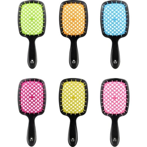 Hairbrush Massage Brush Hair borstel Women Detangler Hair Brush Bristle Nylon Scalp Massage Tangle Teaser Hair Brush Comb