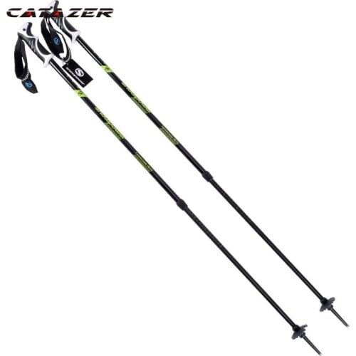 Catazer Extension Type Foldable Ski Snow Poles Foldable Pole Cane 80~130cm Snowboard Poles