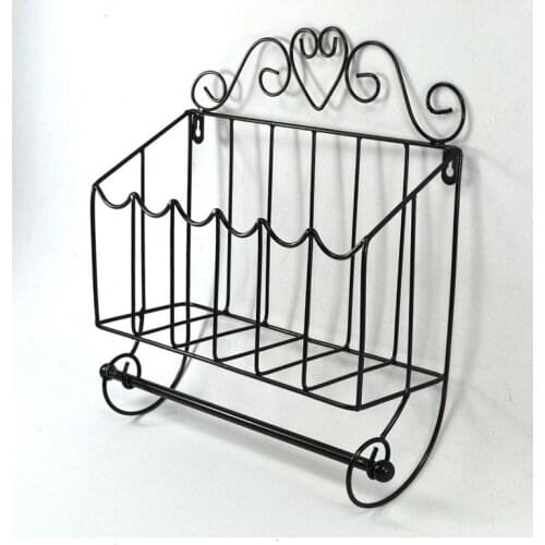 Metal Bathroom Magazine Newspaper Rack Bathroom Paper Rack Storage Rack 34*9.5*36.5cm Paper Holder