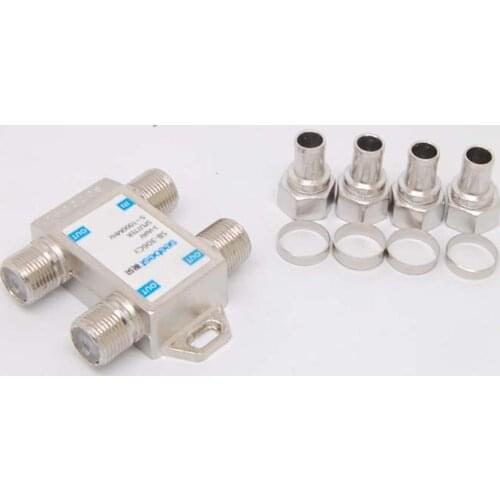 10pcs 3WAY CABLE TV SPLITTER 5-1000MH Digital Analogue Satellite Coaxial Out