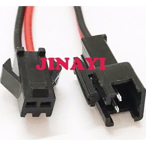 200 Pairs (400pcs) 2 pin SM JST LED Connecting Wire Male Female Plug Connector Terminals Cable SMP 22AWG 10cm