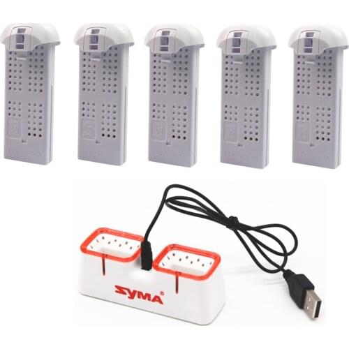 Original X22 / X22w Drone 3.7V 400mAh Lipo Battery With Charger RC Quadcopter Spare Parts Accessories 3.7V 400mAh Battery