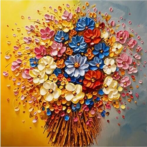 Oil Flower Diamond Painting Floral Round Full Drill Rose Peony Nouveaute DIY Mosaic Embroidery 5D Cross Stitch Home Decor Gifts