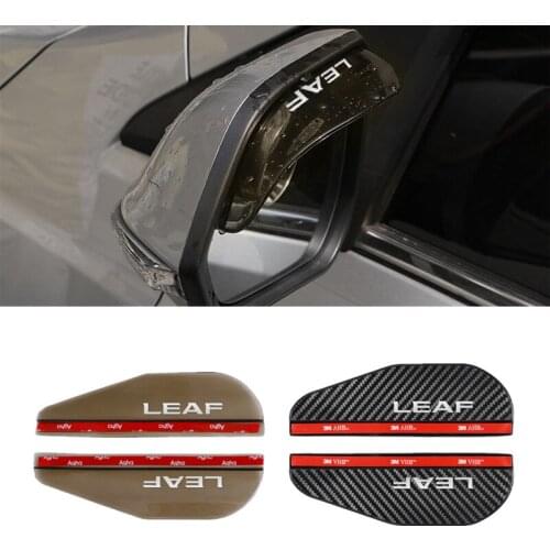 Car Rearview Mirror Rain Eyebrow Rain Shield Shade Protector Cover for Nissan Leaf Accessories Car Styling