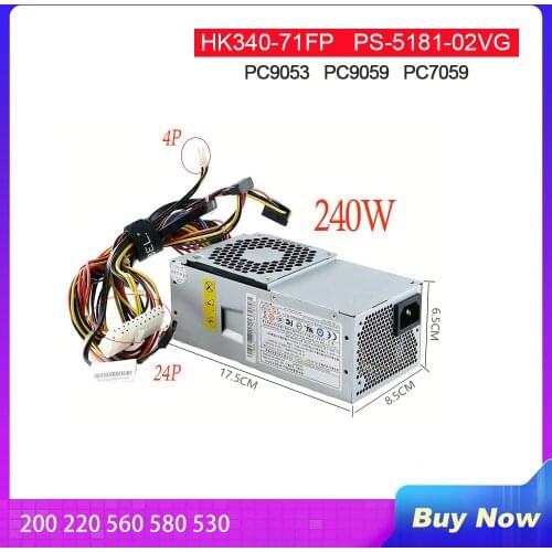 Power Supply for Lenovo 200 220 560 580 530 HK340-71FP PS-5241-02/03/04/05/06 PC9053 PC9059 PC7059 PS-5181-02VG Fully Tested