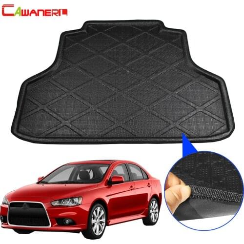 Cawanerl Car Rear Trunk Mat Boot Tray Liner Floor Luggage Cargo Kick Carpet Mud Pad For Mitsubishi Lancer EX 2008-2017