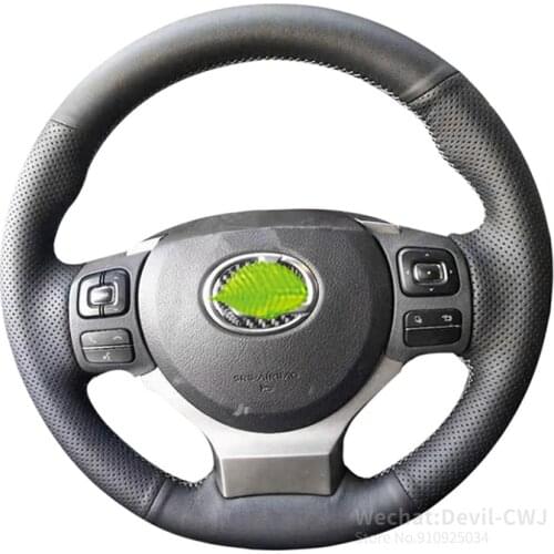 Alcantara leather For Lexus CT200h IS250 300 350 steering wheel cover hand sewn grip cover 2015-2020 2017 2018 2019 auto parts