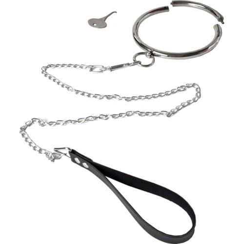 Black new stainless steel collar + breast clip, dog chain, SM adult toys, slave torture devices, factory clearance in china