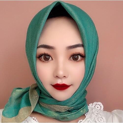 Designers 2021 Spring Muslim Appliques Ribbon Hijab Shawls