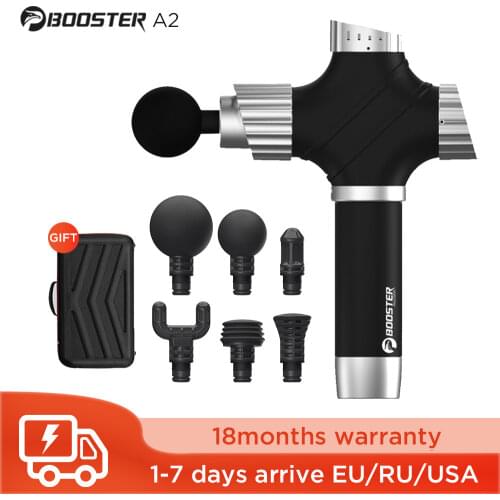 Booster A2 Electric Massage Gun 15kg Pressure Bearing 12mm Stroke 2400mAh Lithium Battery for Pain Relief Full Body Relaxation