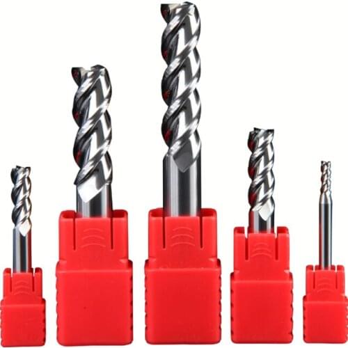 Milling Cutter Alloy Coating Tungsten Steel Tool By Aluminum Cnc Maching Hrc55 3 Blade Endmills 6mm 150Length Woodding Cutter