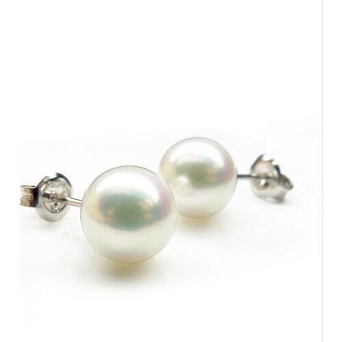 Classic AAA 7-8.5mm White Pearl 925 Sterling Silver