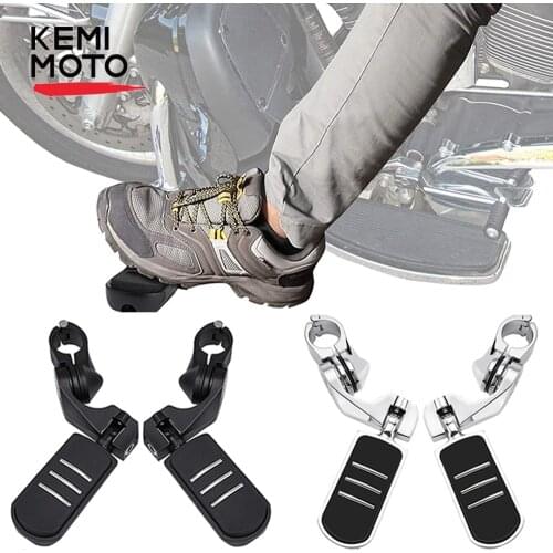 Motorcycle Highway Pegs Foot Peg for Harley Softail Sportster Electra Road Glide Road King Street Glide with 1.25" Engine Guard