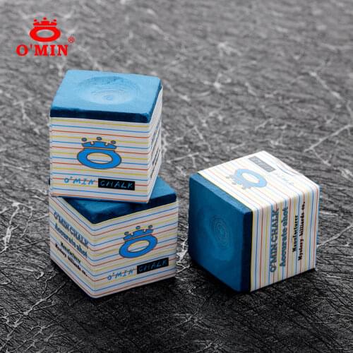 O’MIN Chalk Oily Blue Professional Chalk Easy to Powder High Quality Chalk Strong Friction Smooth Billiard Accessories