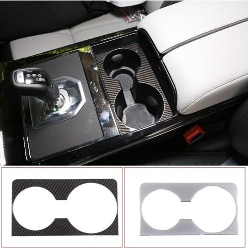 ABS Chrome Car Styling Interior Stickers Cover Water Cup Holder Panel Decoration For Range Rover Evoque L551 2019-2020 Accessory