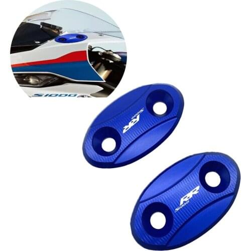 Motorcycle rearview mirror block aluminum alloy drive rearview mirror base cover decoration for BMW S1000RR S1000 RR 2009-2018