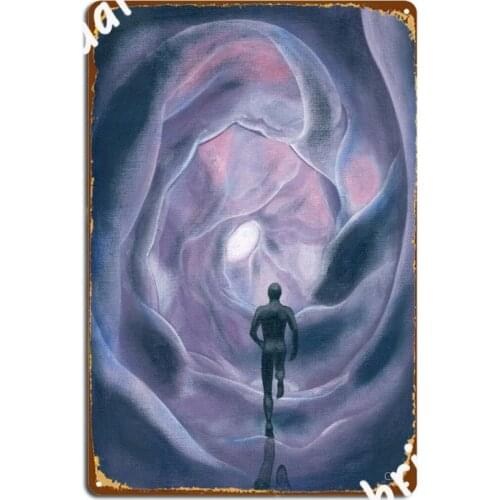 Man In The Shell Poster Metal Plaque Wall Plaques Club Home Create Tin Sign Poster